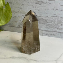Load image into Gallery viewer, Natural Smoky Citrine Tower from Brazil / Citrine Crystal / Good Luck / Psychic Abilities / Sacral Chakra / Manifesting / Prosperity Magick
