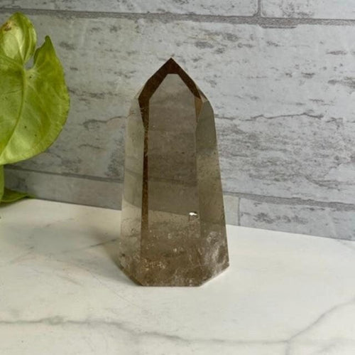 Natural Smoky Citrine Tower from Brazil / Citrine Crystal / Good Luck / Psychic Abilities / Sacral Chakra / Manifesting / Prosperity Magick